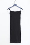 BASERANGE suspender skirt DRRTS-RB-SP24 black